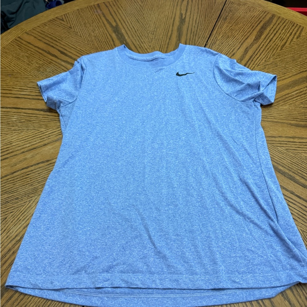 Nike Heather Light Blue Short-Sleeve Athletic Tee